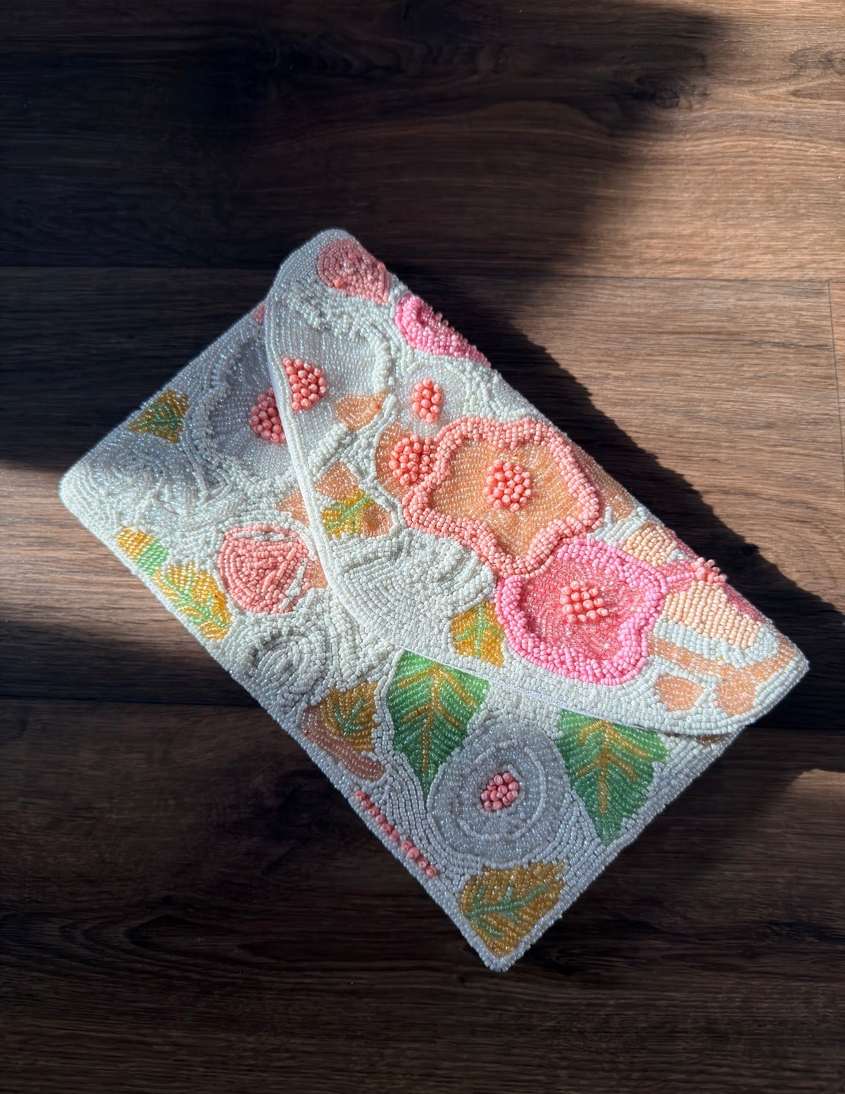 Happy Blooms Beaded Flap