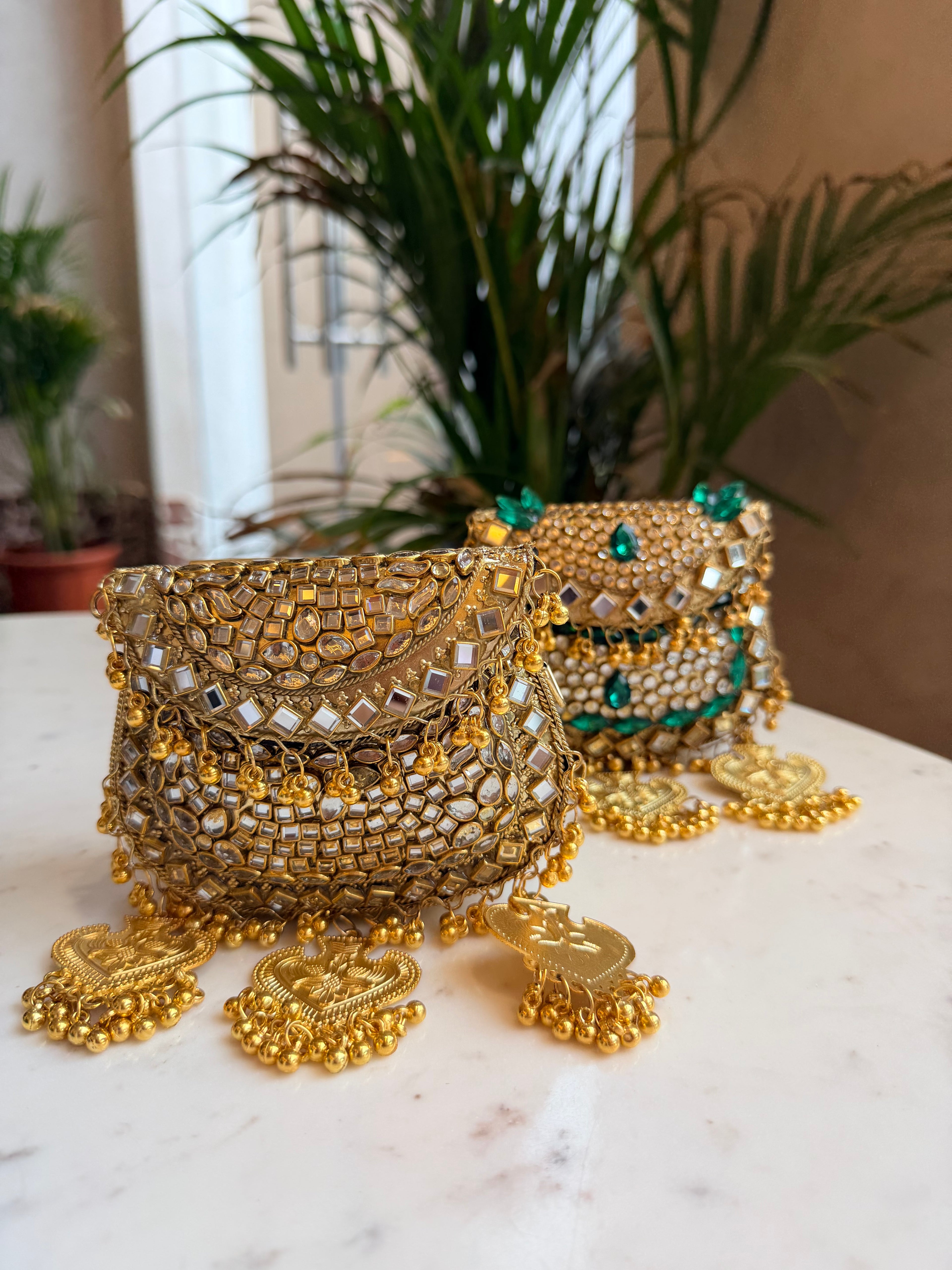 Mini Kundan Clutch