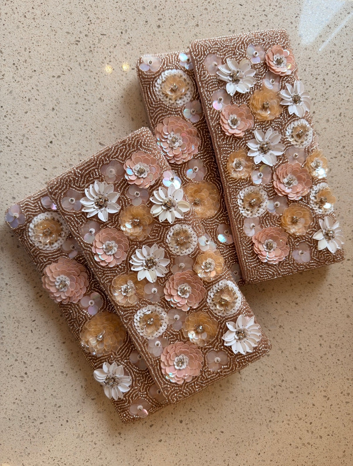 Happy Blooms Beaded Flap