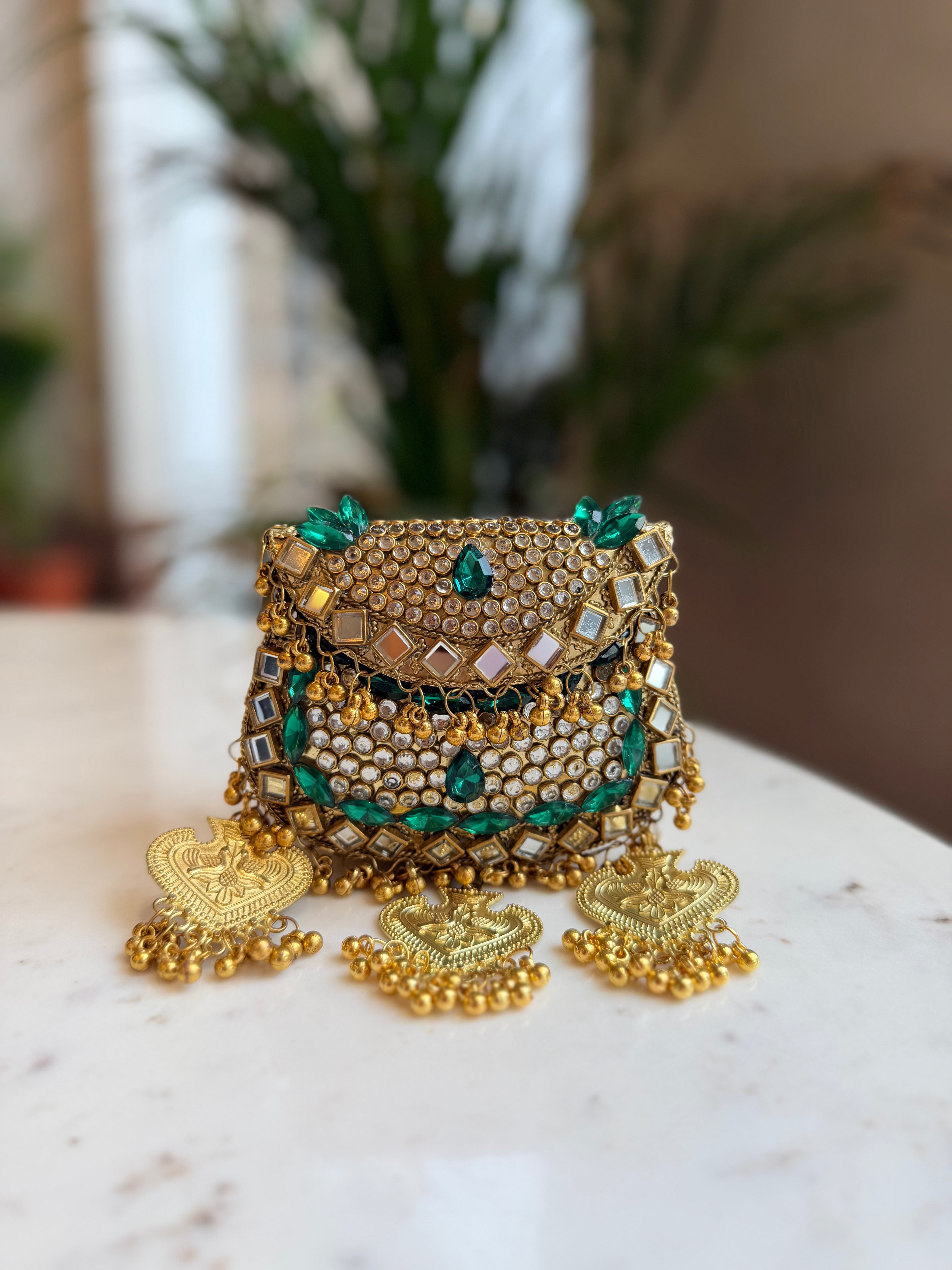 Mini Kundan Clutch