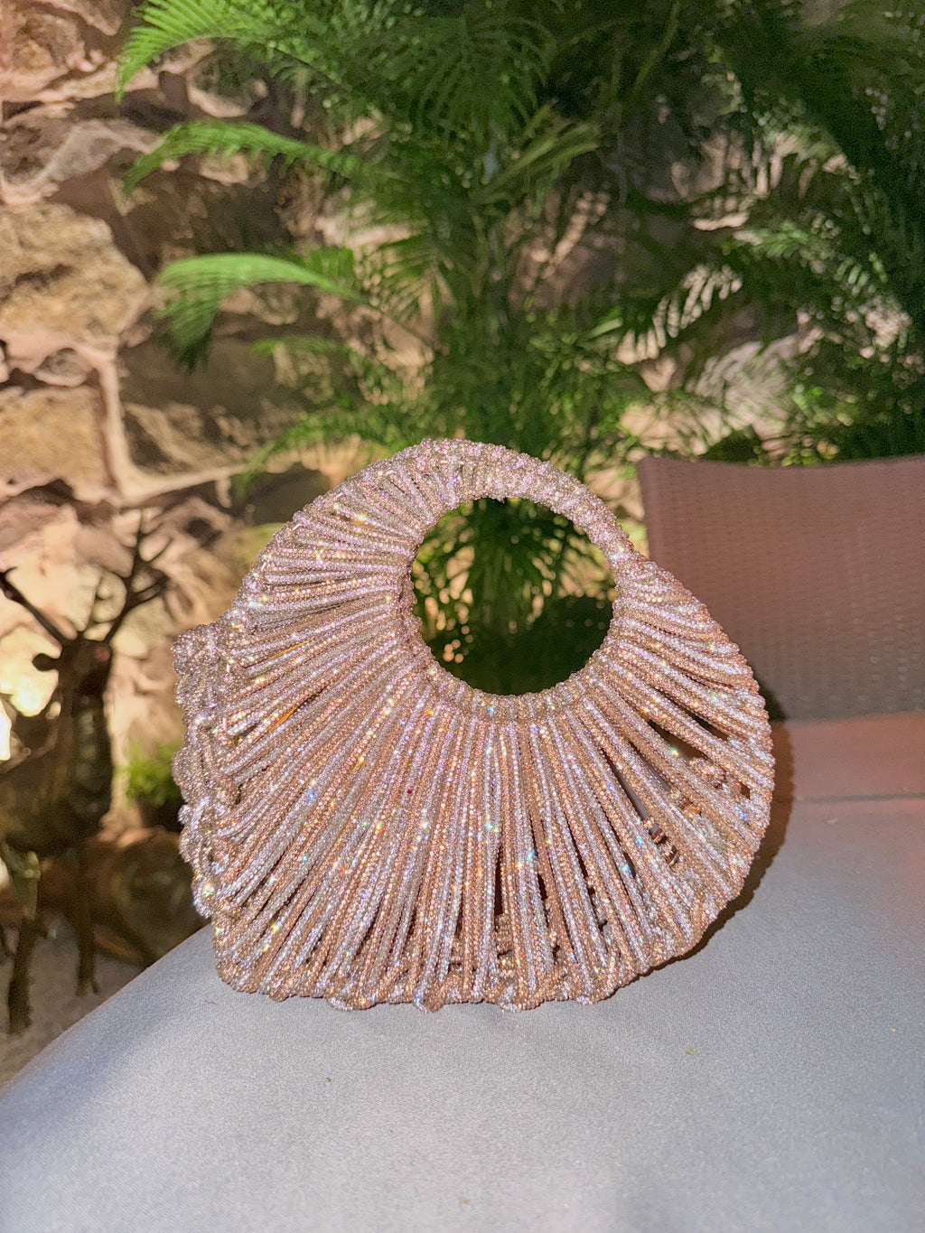 Halo Heart Sparkle Statement Bag