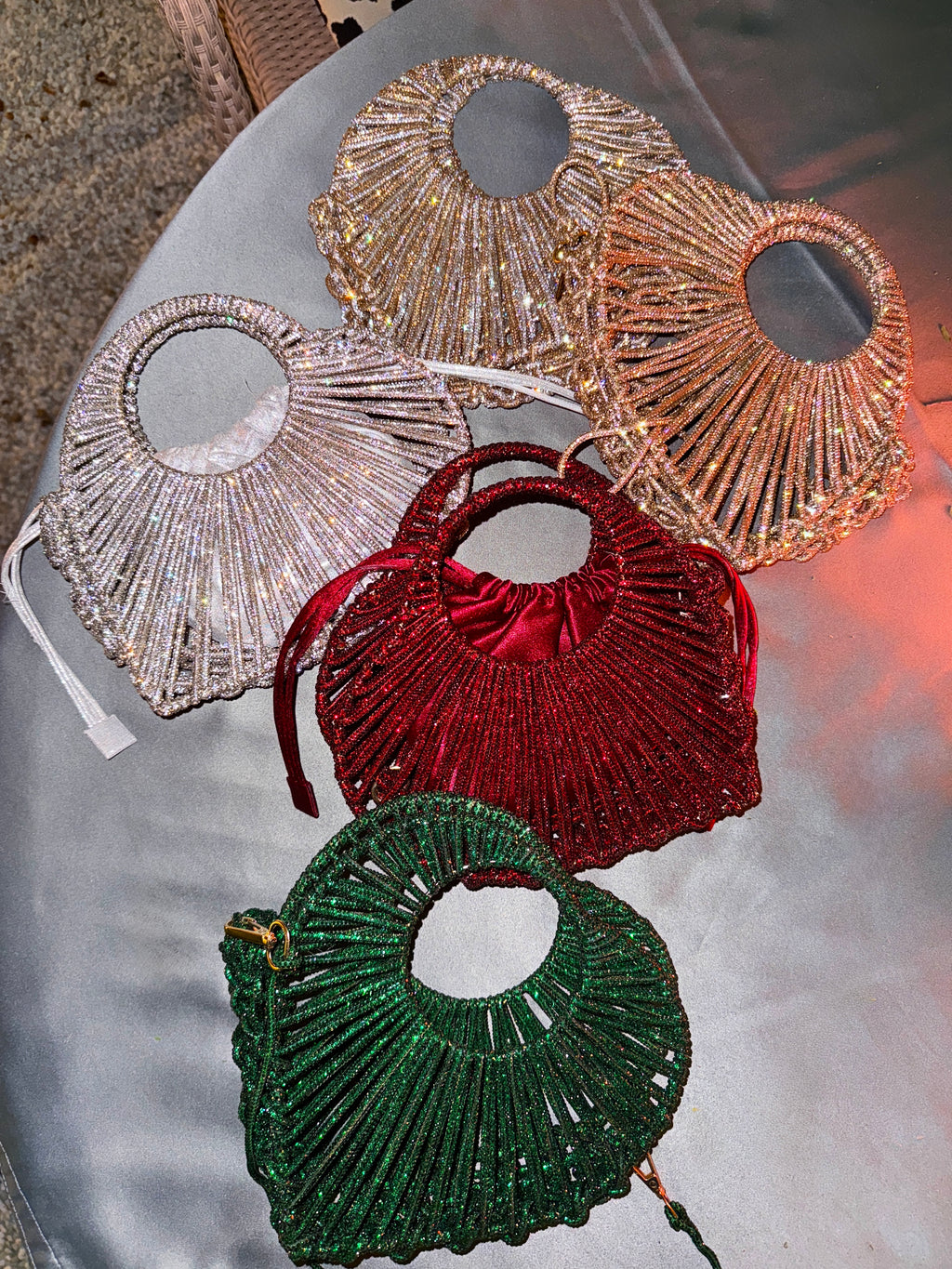 Halo Heart Sparkle Statement Bag