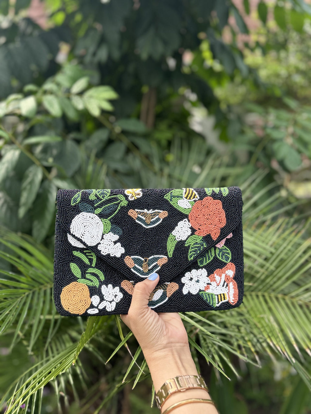 Jungle Tales Beaded Flap