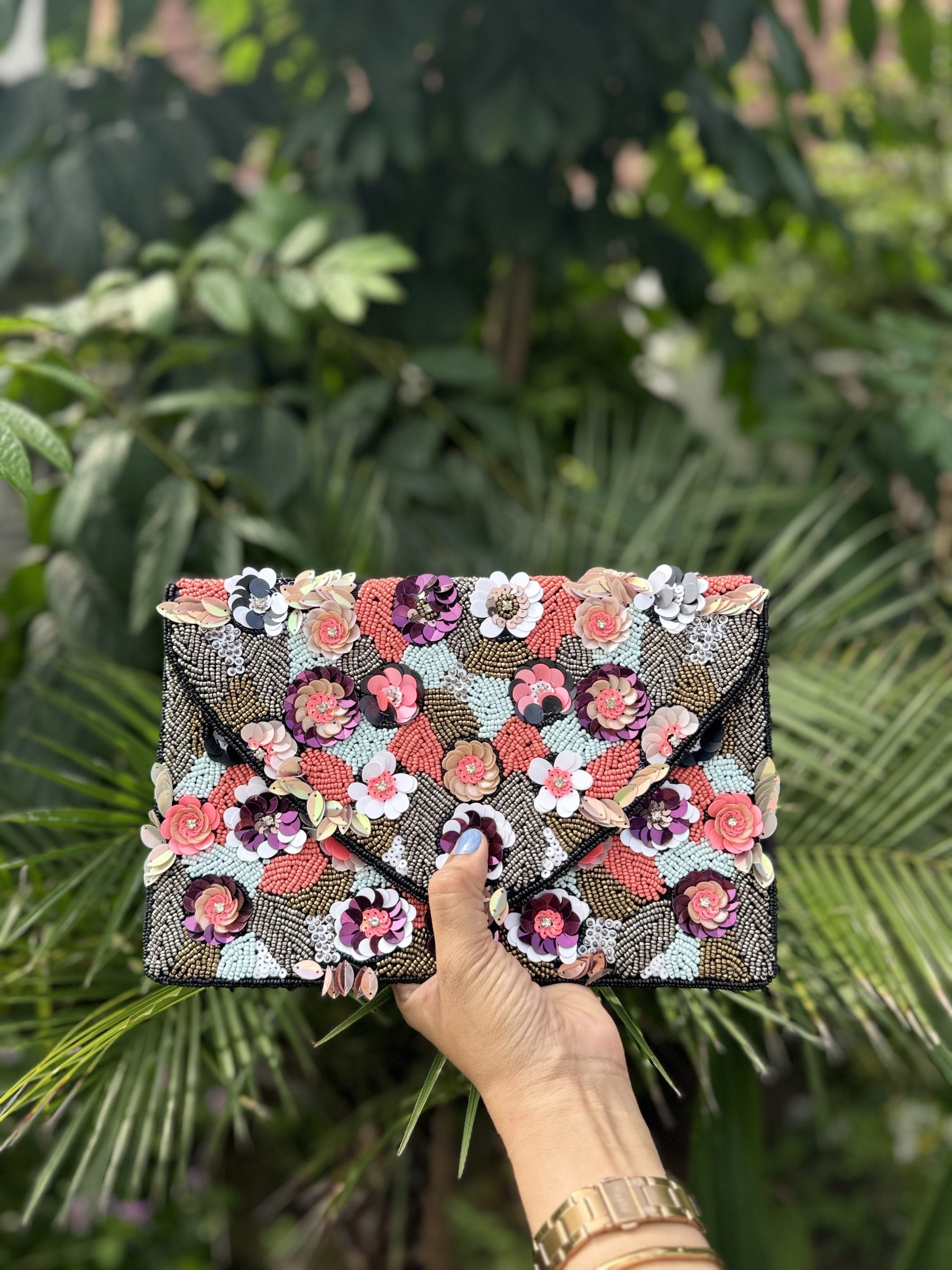 Jungle Tales Beaded Flap