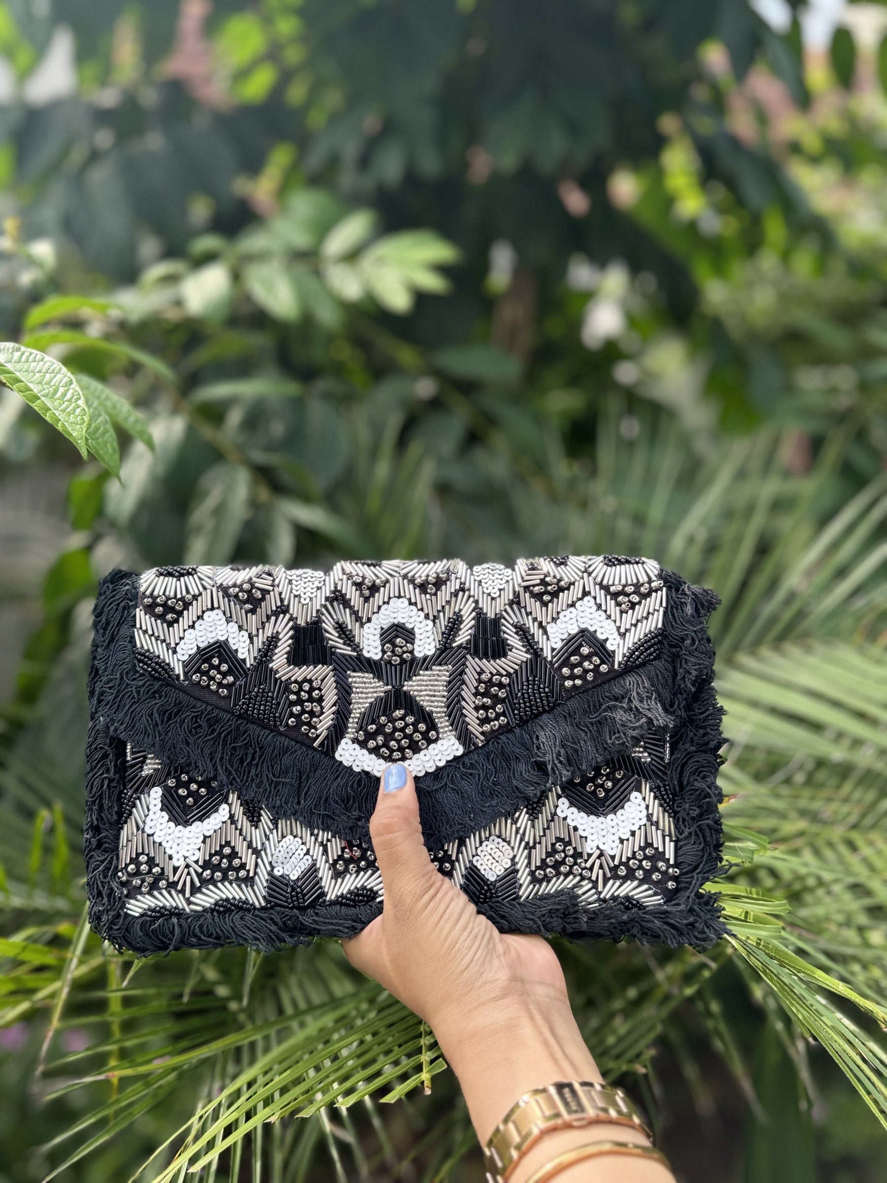 Jungle Tales Beaded Flap
