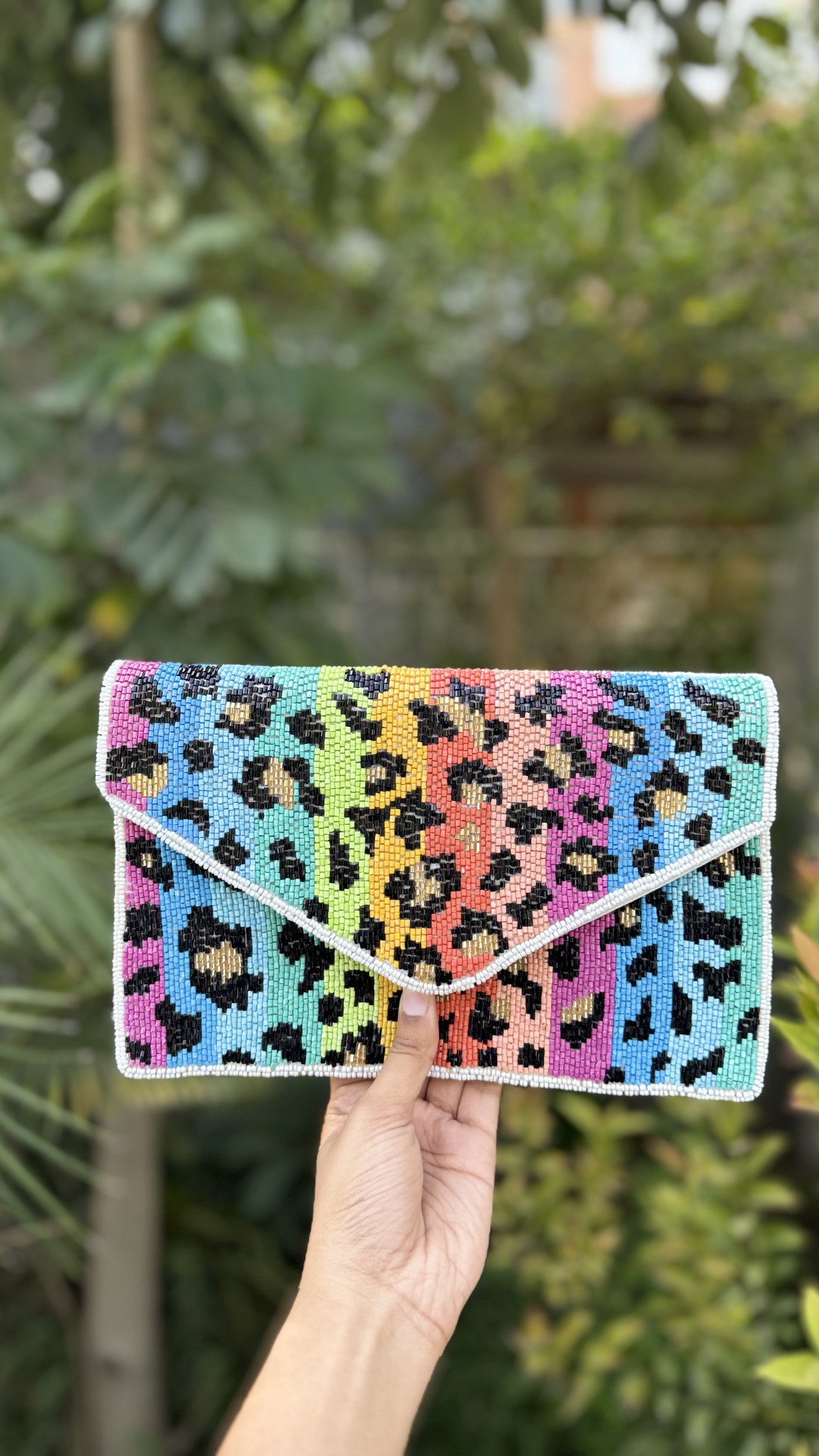 Jungle Tales Beaded Flap