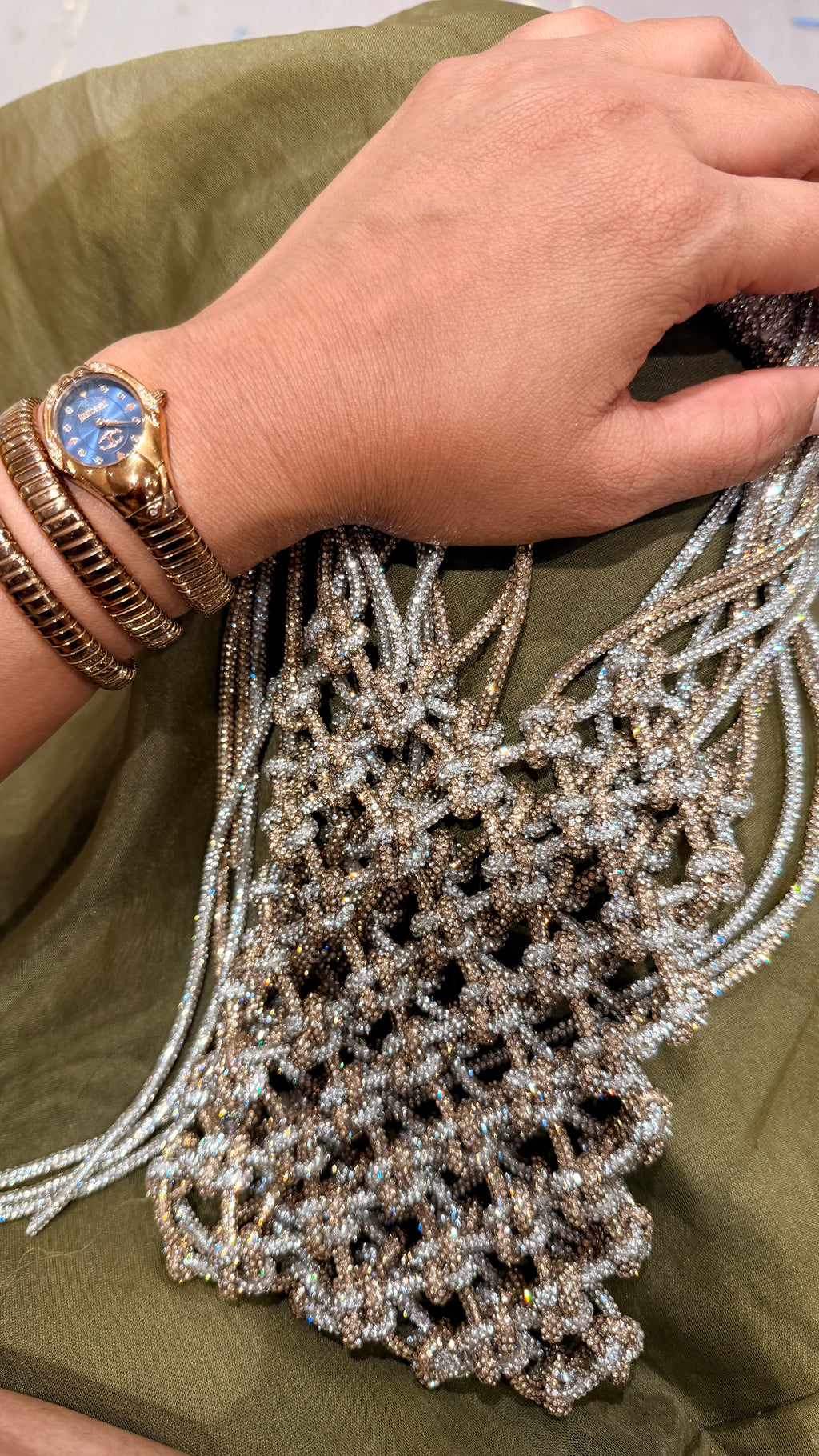 Soul Glo Shimmer Statement Bag
