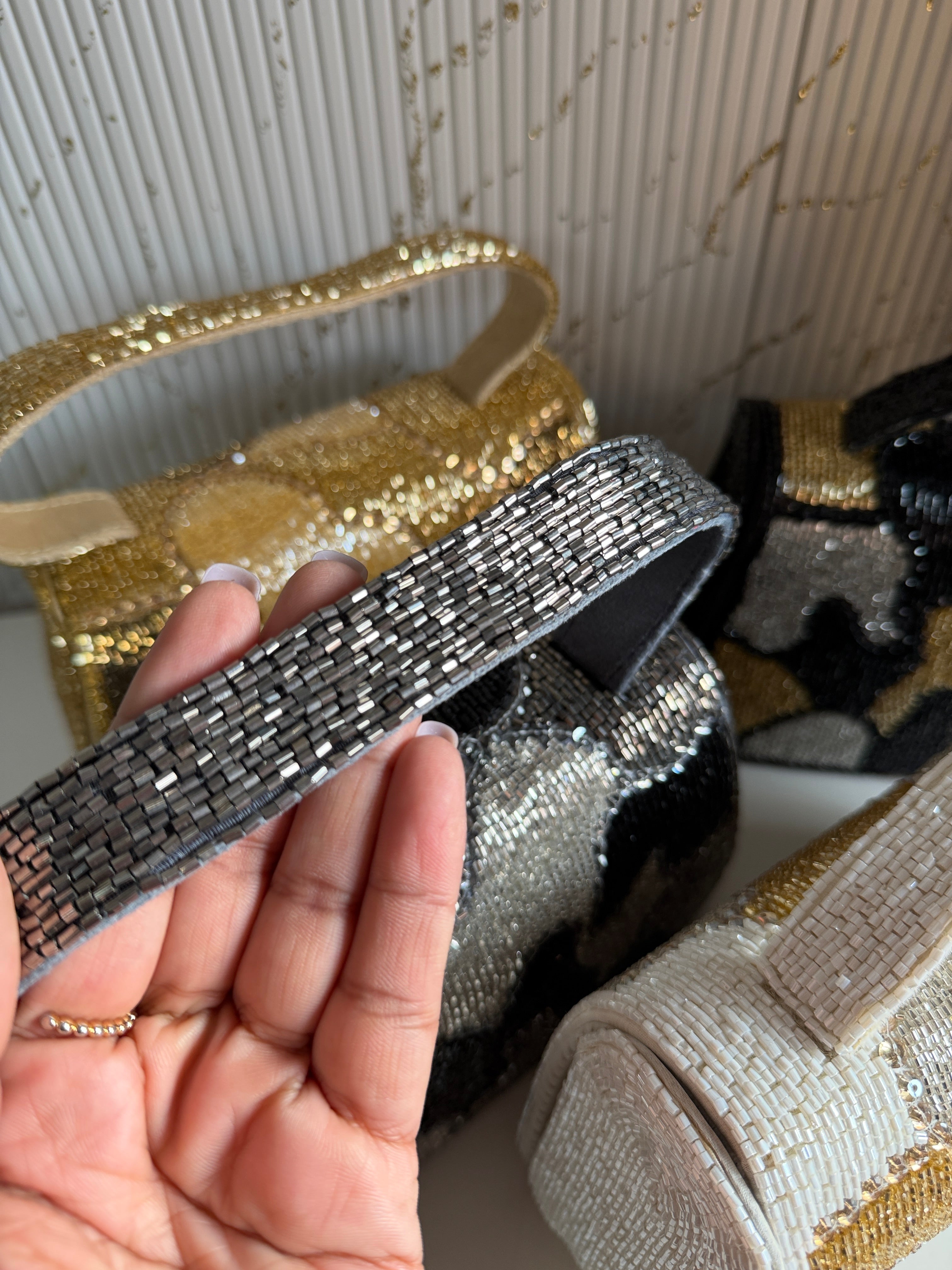 Sera Hand-Beaded Evening Bag