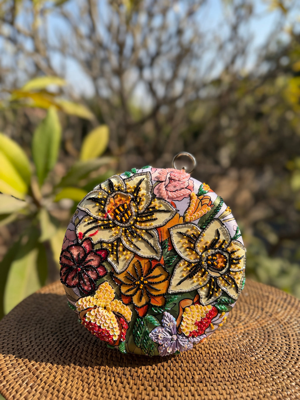 Bloom Circle Digital Clutch