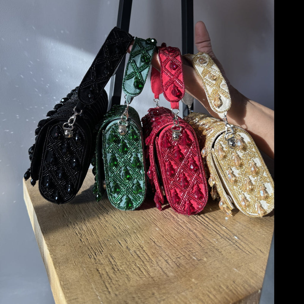 The Ahana bag hanging on a wooden hook, displaying its durability and natural texture.