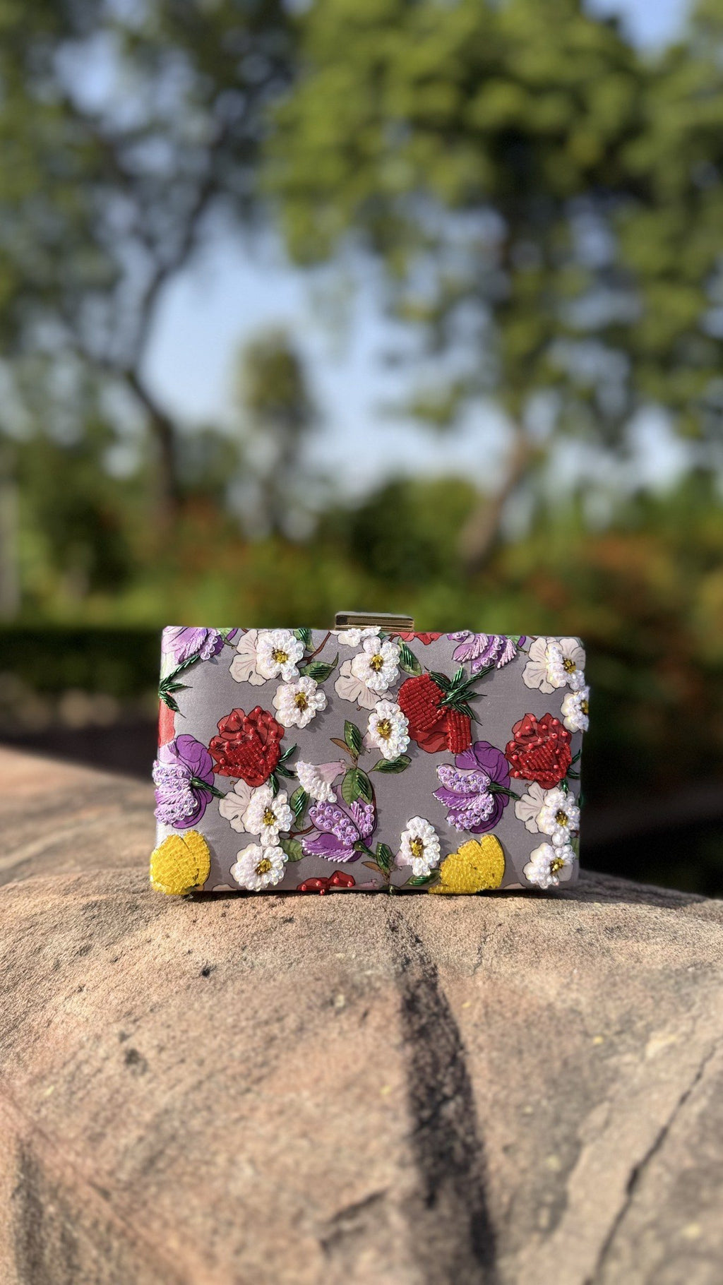 Blush Garden Digital Clutch - Color 3