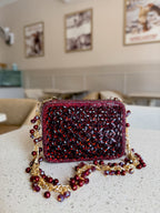 Rear view of the Champagne Crush mini showing the consistent sparkling coverage on the back.