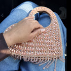 Cupid's Kiss Crystal-Drenched Evening Bag