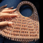Cupid's Kiss Crystal-Drenched Evening Bag
