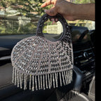 Cupid's Kiss Crystal-Drenched Evening Bag