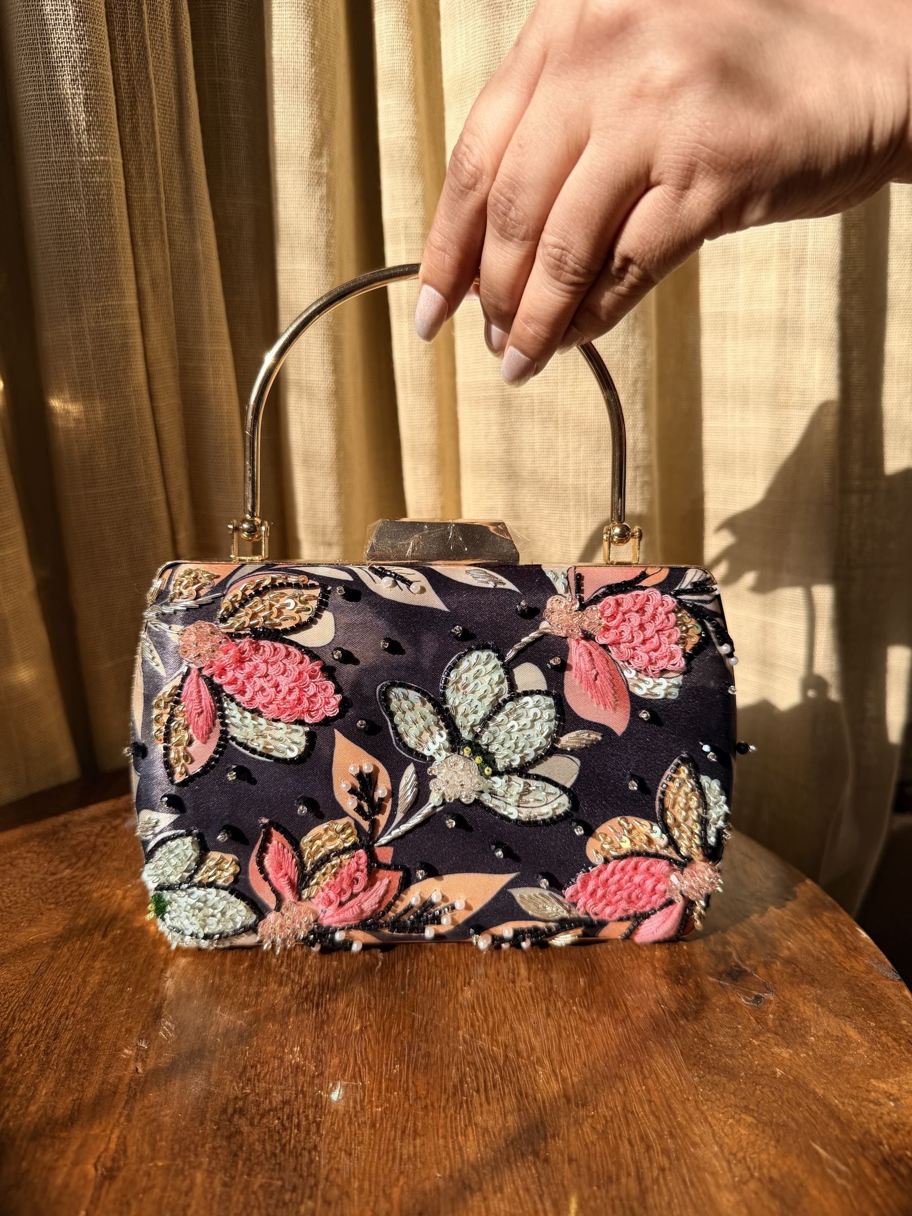 Floral Echoes Digital Clutch - Color 1