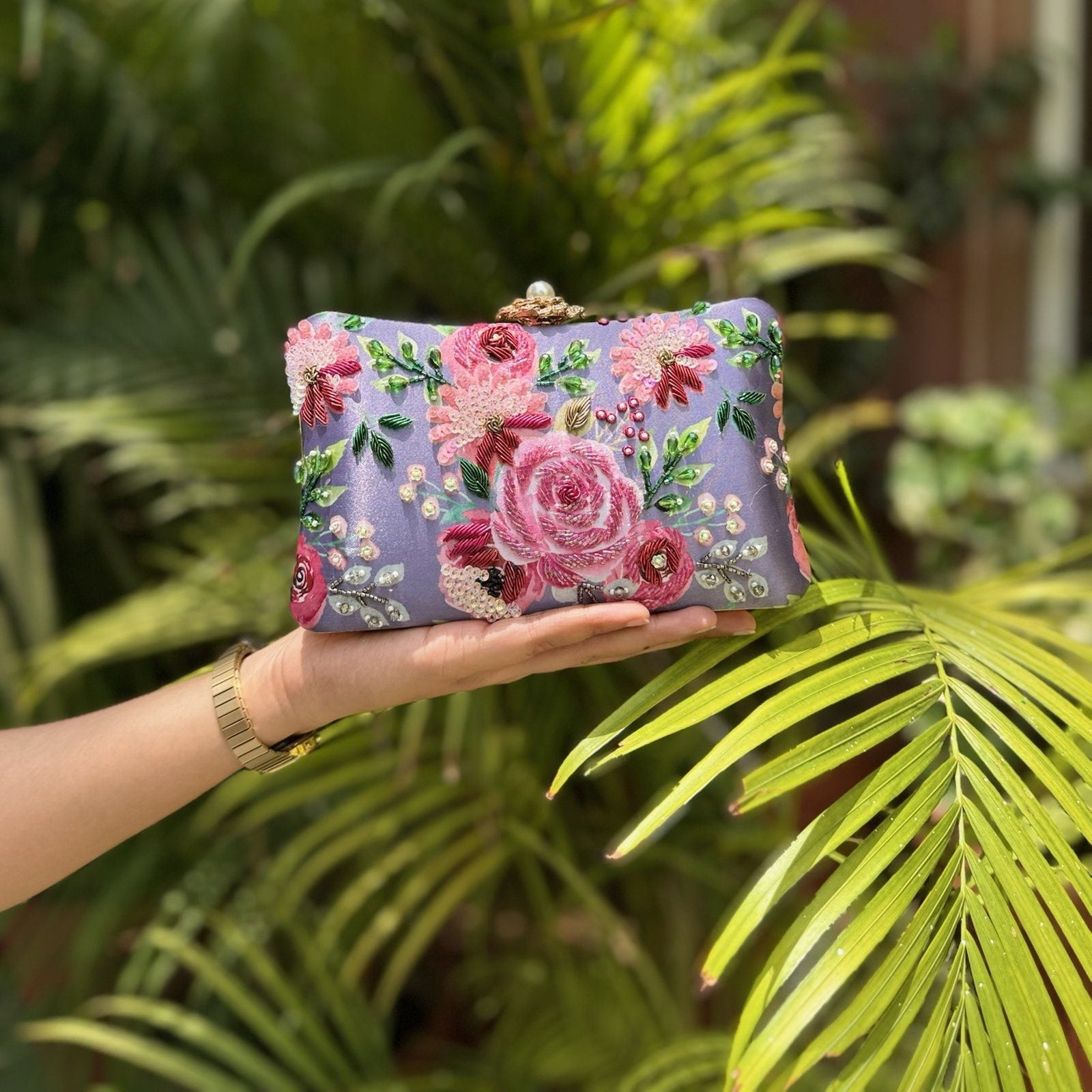 Floral fantasy Digital Clutch - Color 1