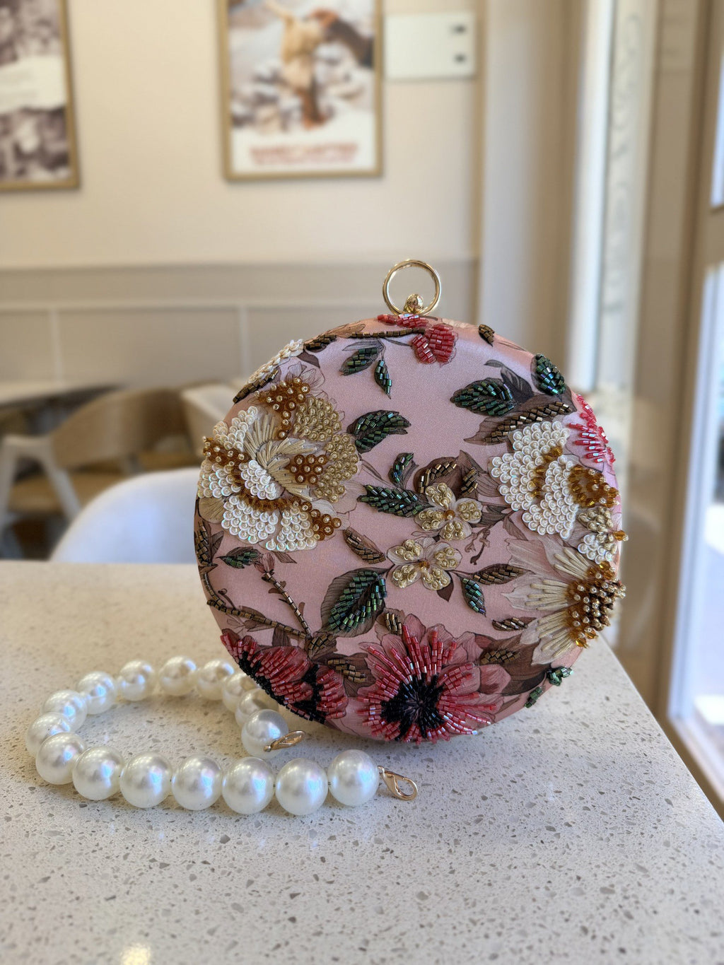 Floral Orbit Digital Clutch - Color 2