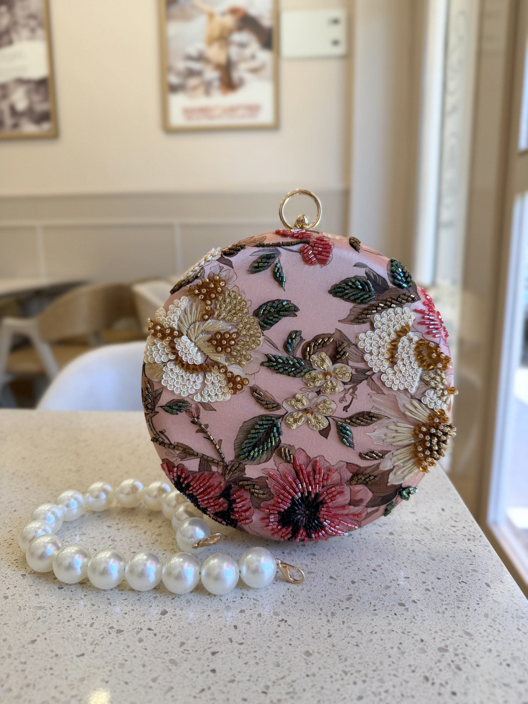 Floral Orbit Digital Clutch - Color 2