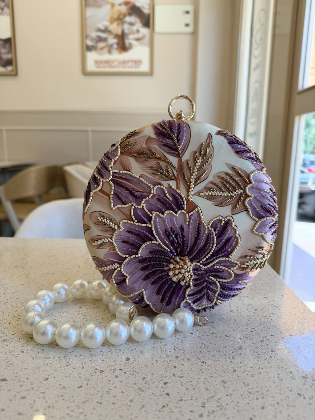 Floral Orbit Digital Clutch - Color 4