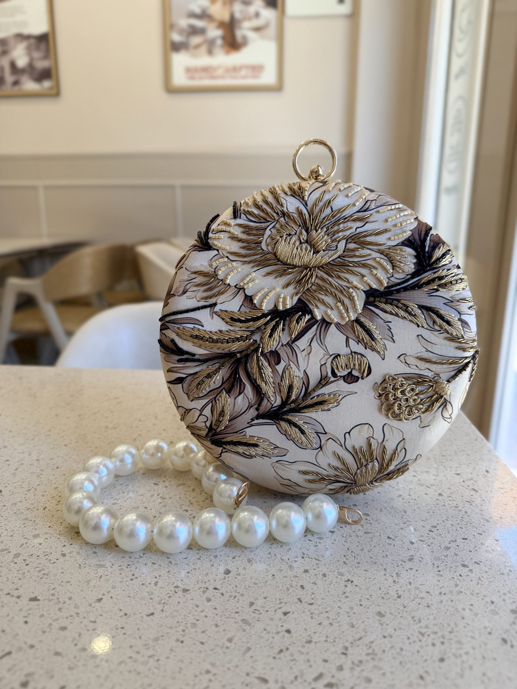 Floral Orbit Digital Clutch - Color 5