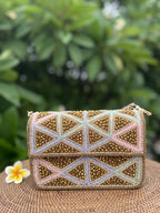 Rear panel view displaying the consistent pastel shimmer on the back.