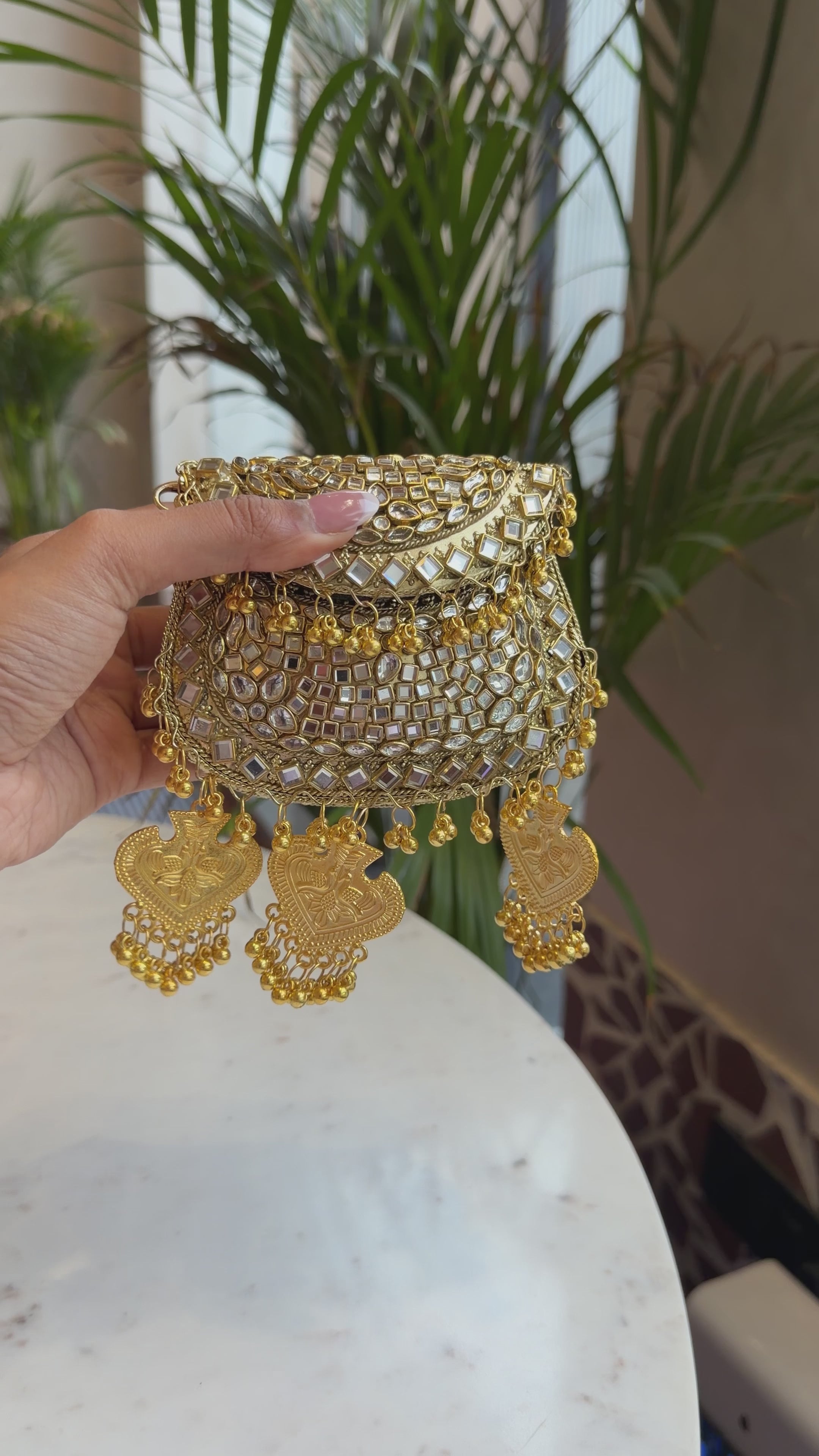 Mini Kundan Clutch