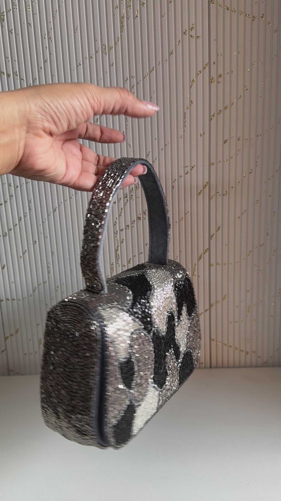 Sera Hand-Beaded Evening Bag