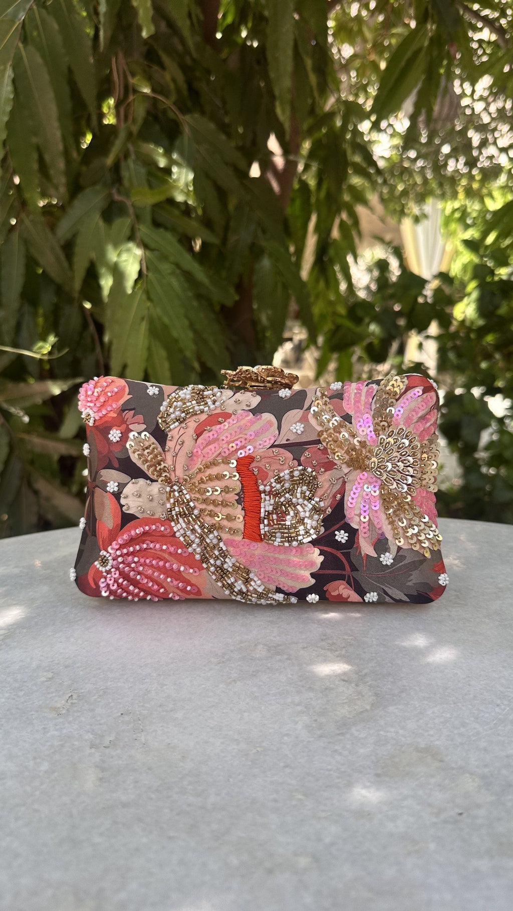Rose flutter Digital Clutch - Color 3